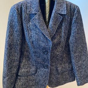 Lafayette 148 Blazer Navy/white